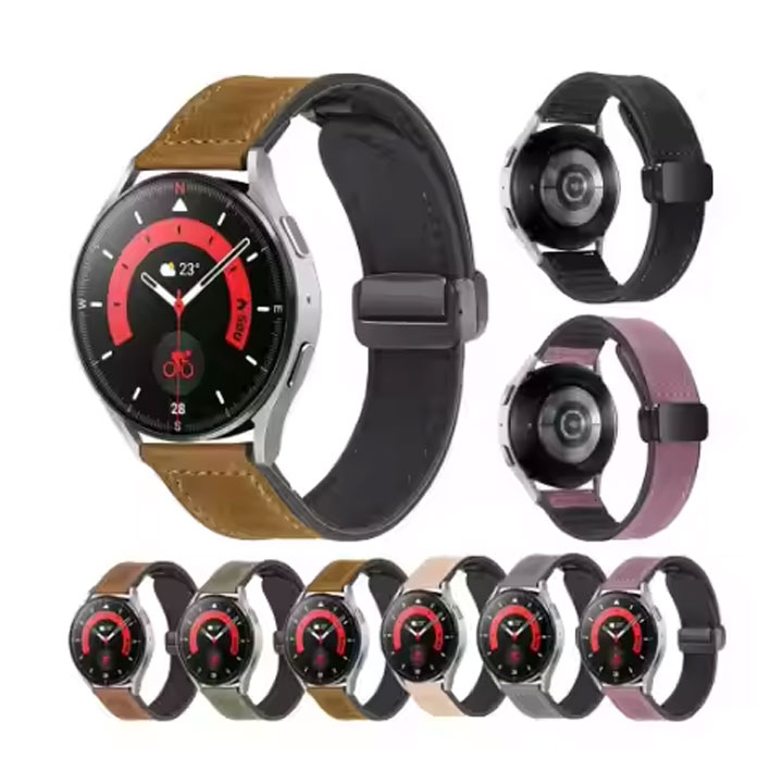 Silicone Leather Strap Band For Samsung
