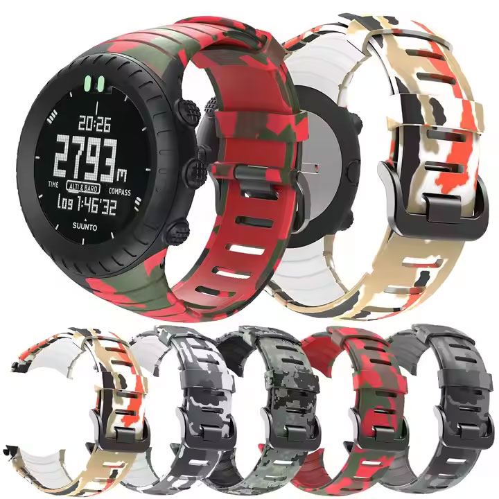  Suunto Core Sport Band Camouflage Bracelet Replacement Wrist Belt Accessory